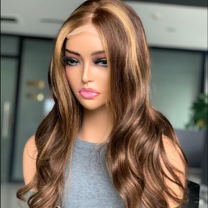 18inch Highlight Body wave closure lace